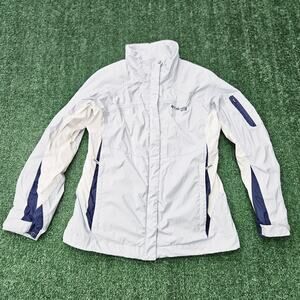 Columbia Jacket Womens L Omni Tech Heavy Coat Lined Waterproof Interchange Adult